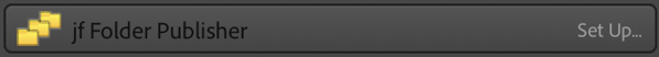 Set up button for Folder Publisher plug-in