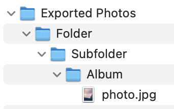 Screenshot of folder tree in Finder